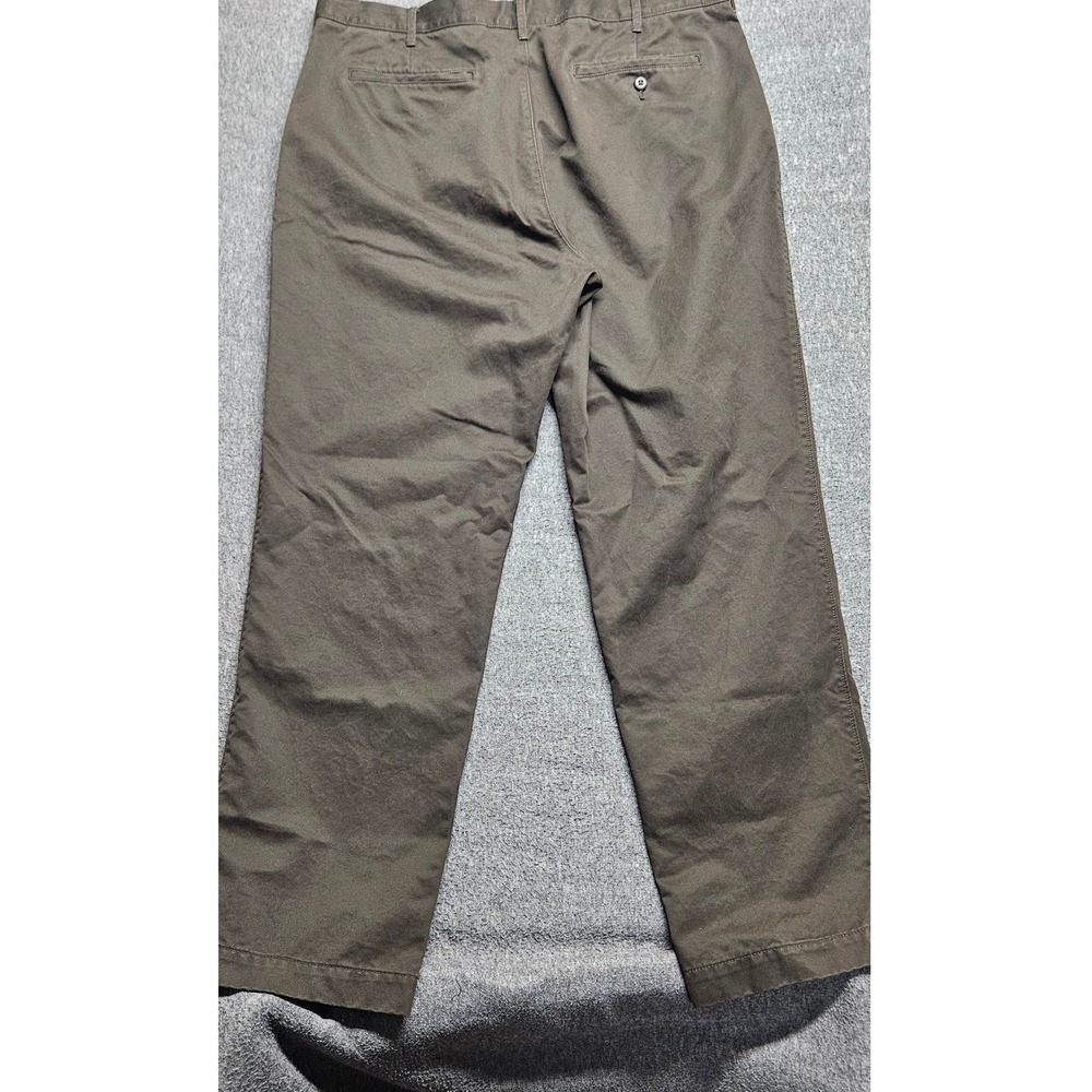 J.Crew Oarsmen Broken-In Straight Pants Mens 38x32 Brown Chino Trousers Cotton - Picture 8 of 10